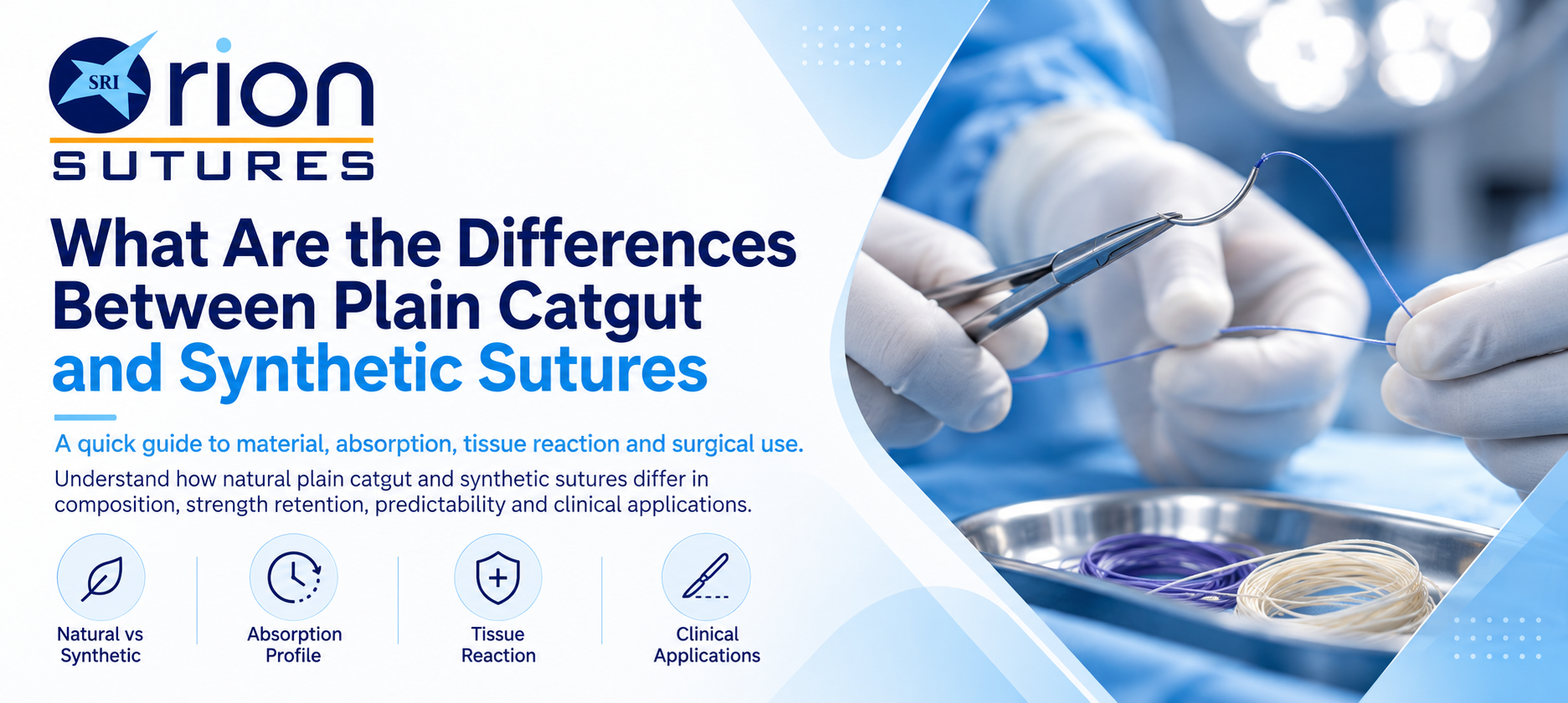 What Are the Differences Between Plain Catgut and Synthetic Sutures